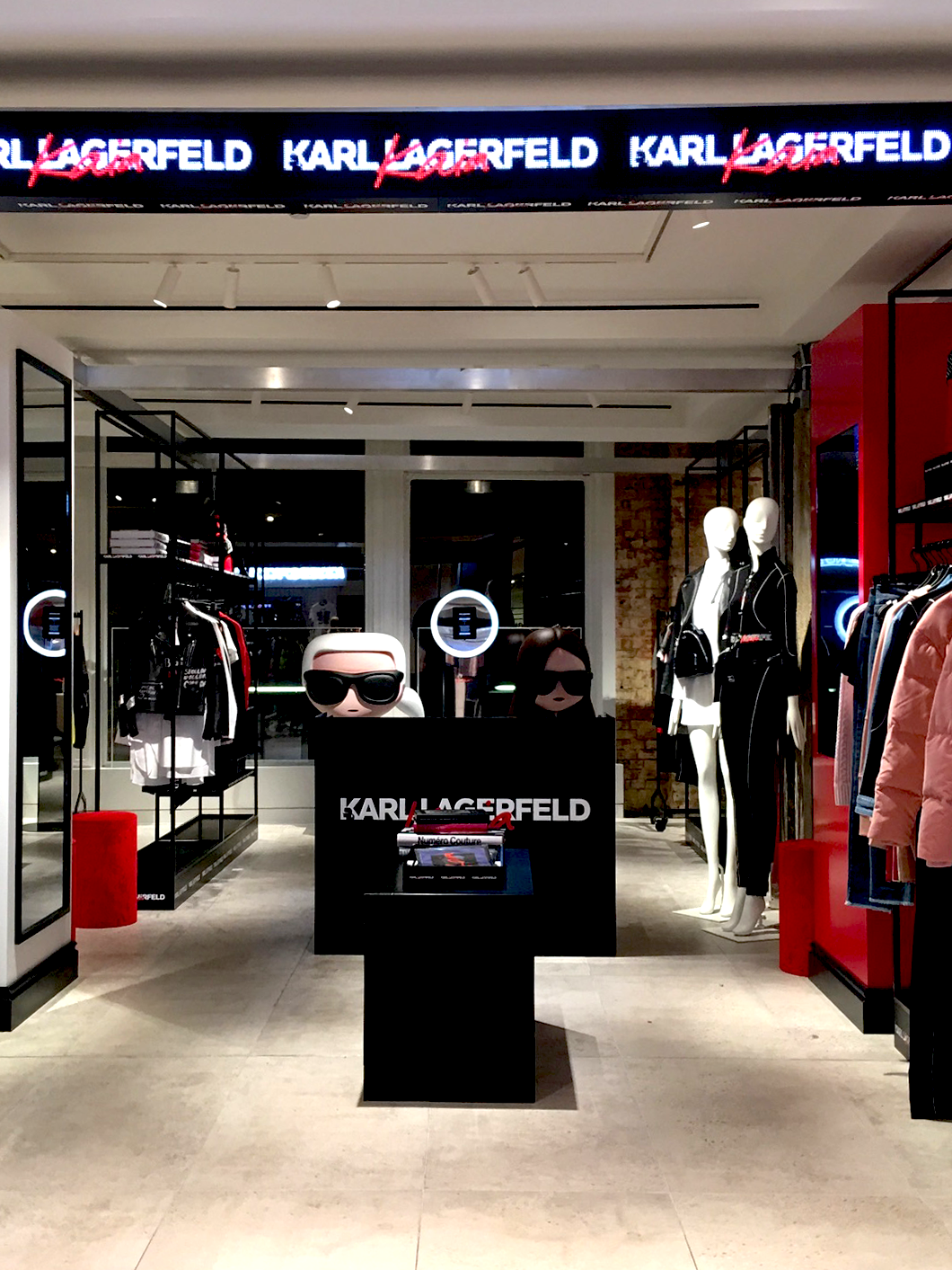 Karl Lagerfeld x Kaia Gerber retail activation with branded DJ booth in London